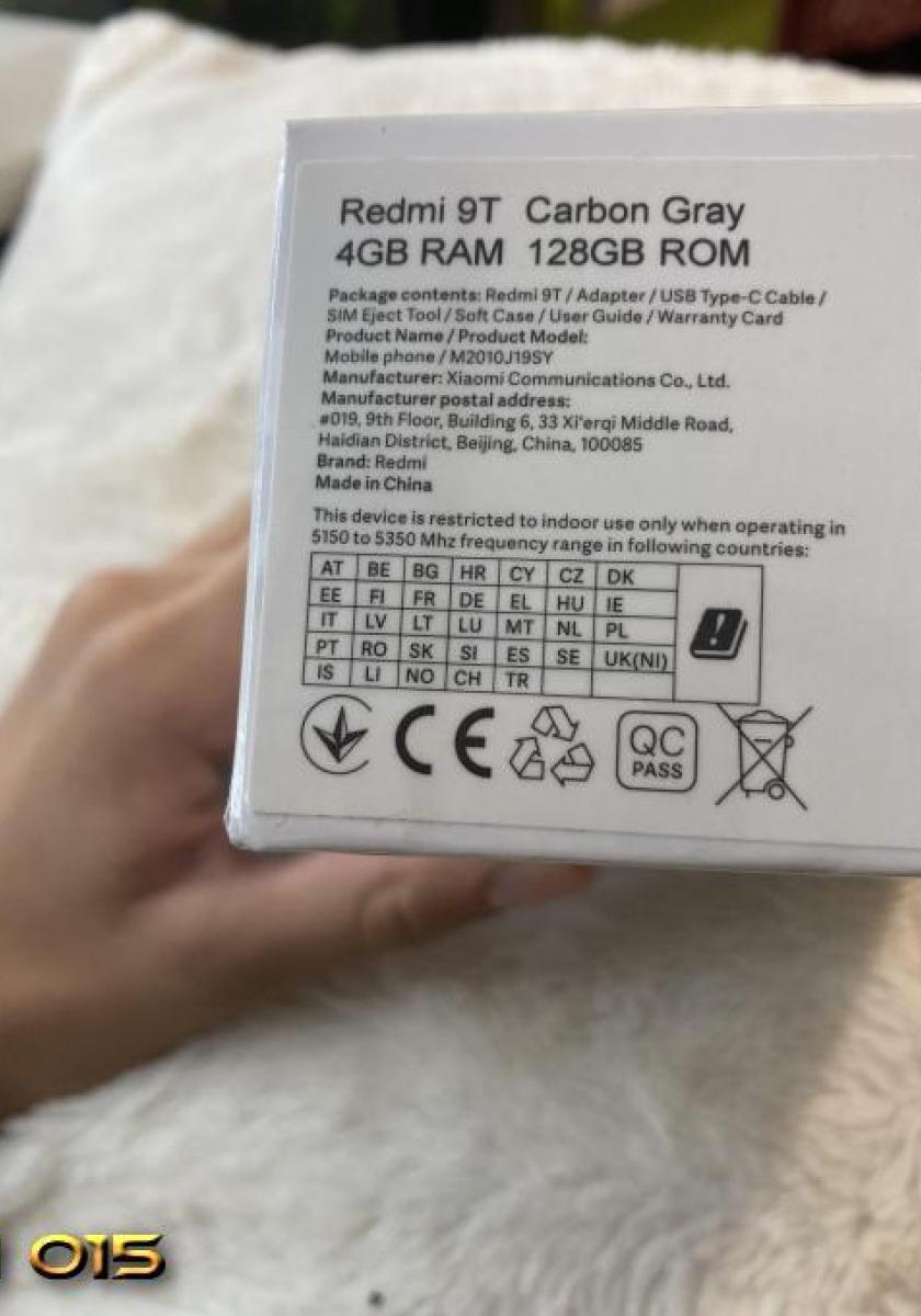 NOV Xiaomi Redmi 9T Carbon Gray 128GB, 4GB RAM