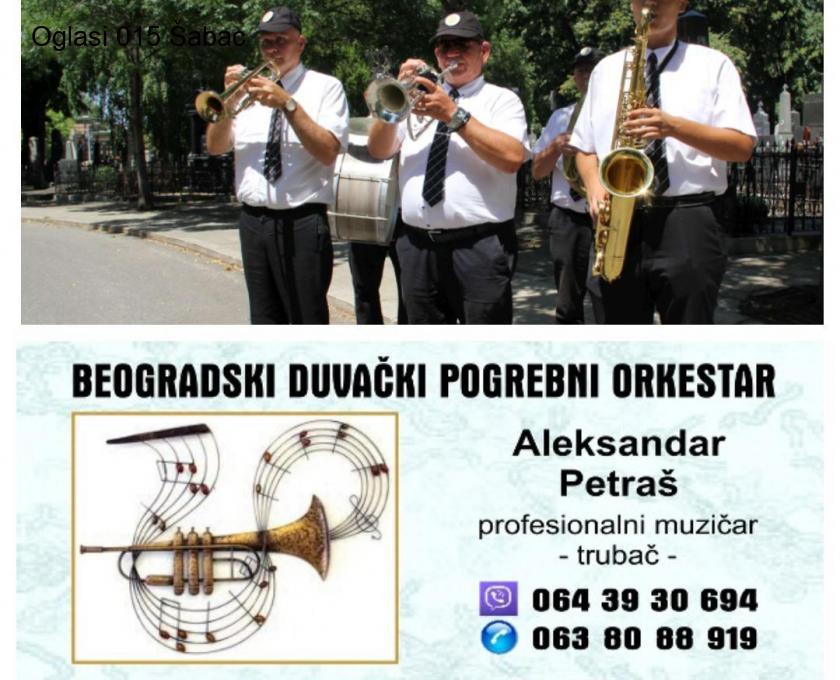 Trubači bleh muzika pogrebni orkestar za sahrane Srbija Beograd